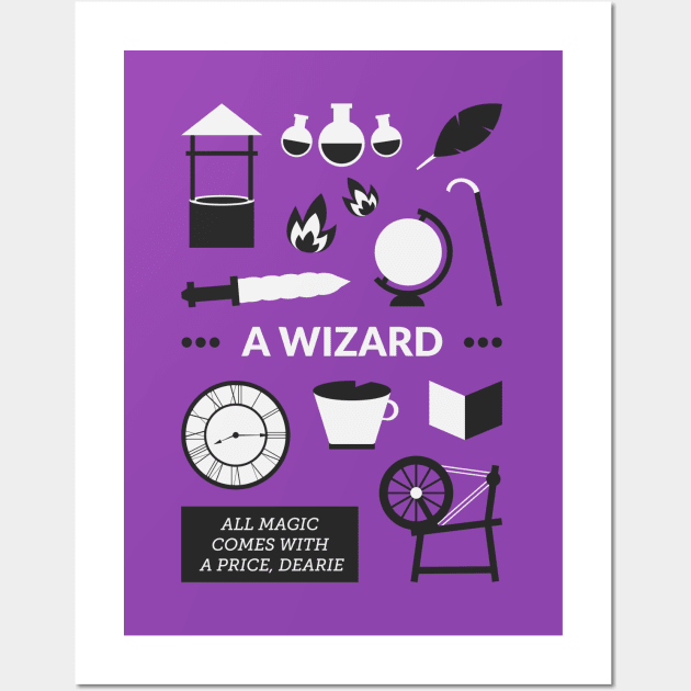 Once Upon A Time - A Wizard Wall Art by Red